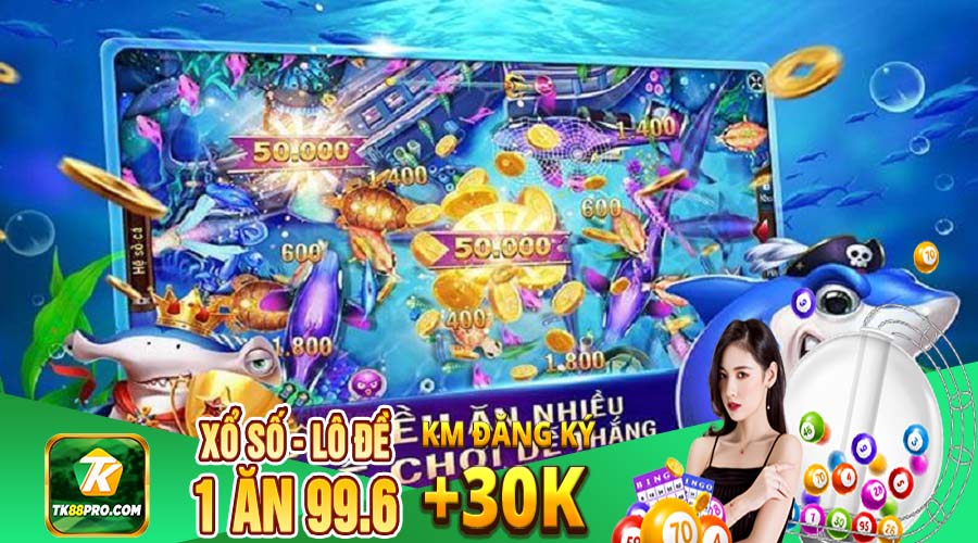 Bắn Cá TK88 - Hướng dẫn cách vào chơi bắn cá đổi thưởng Bắn cá TK88 đổi thưởng-1
