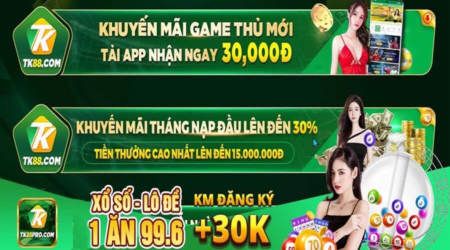 Khuyến Mãi TK88 - Cách tham gia khuyến mãi tải app nhận 30K khuyến mãi tải app