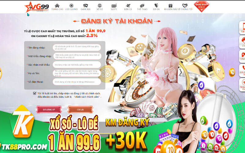 VG99 - Link Đăng Ký VG99 Tặng 50K Cho Tân Thủ VG99