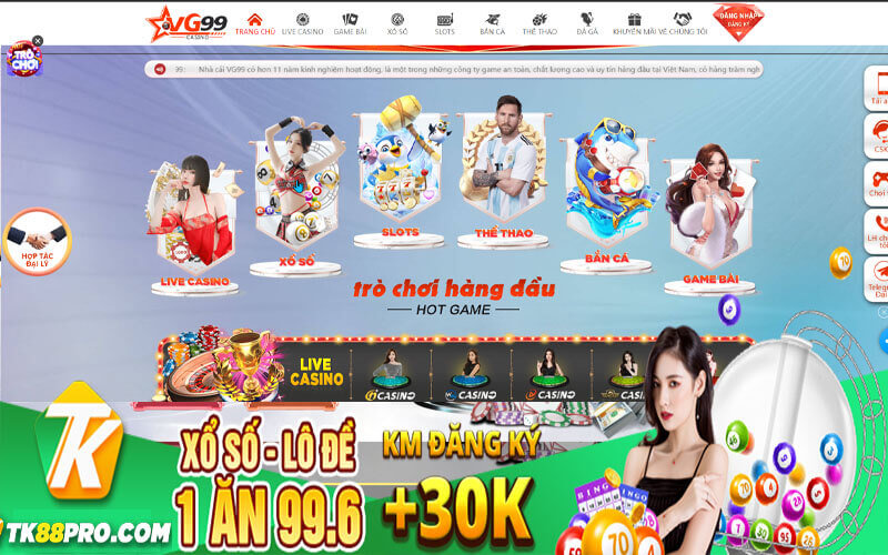 VG99 - Link Đăng Ký VG99 Tặng 50K Cho Tân Thủ VG99